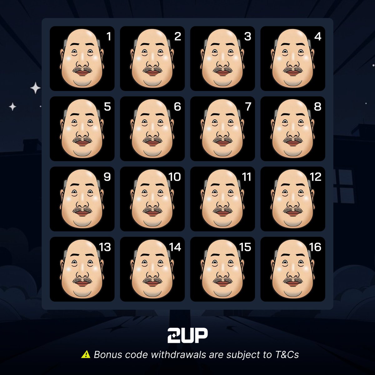 play2upio's tweet photo. 😤 Bottom left or bottom right? Where do you take your risks?

Wherever Angry Uncle is, he's not happy about it.

Follow @play2upio + tag 3 gambling bros + RT + like + drop your user

One people will be randomly selected. Only ONE answer will be accepted. https://t.co/4KS8hZrcg9