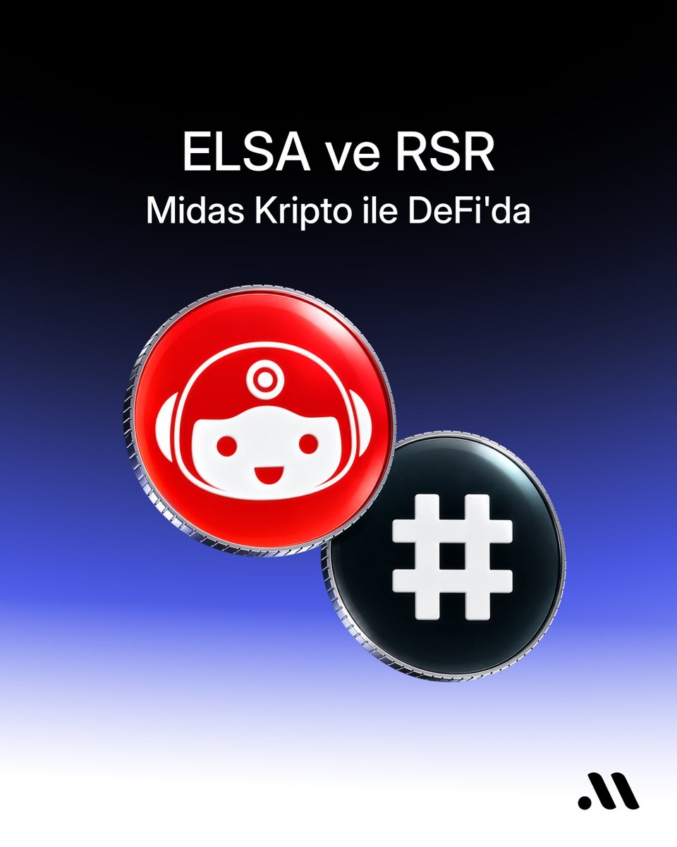 midaskripto's tweet photo. 2 yeni varlık: ELSA ve RSR Midas Kripto ile DeFi’da. https://t.co/Gs8QuOiYAh
