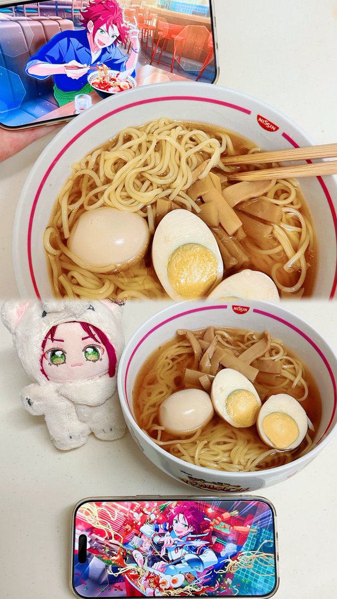 mo_noz1105's tweet photo. 推しが食べてたら食べるしかない‼️ってことで取り急ぎ作りました🍜
偏食すぎて色合い無し辛いの無理だけど許して😭😭
真緒くんのおかげで世界一大好きな食べ物がより美味しくなりました🥺💕 https://t.co/e7QnFGRBDf