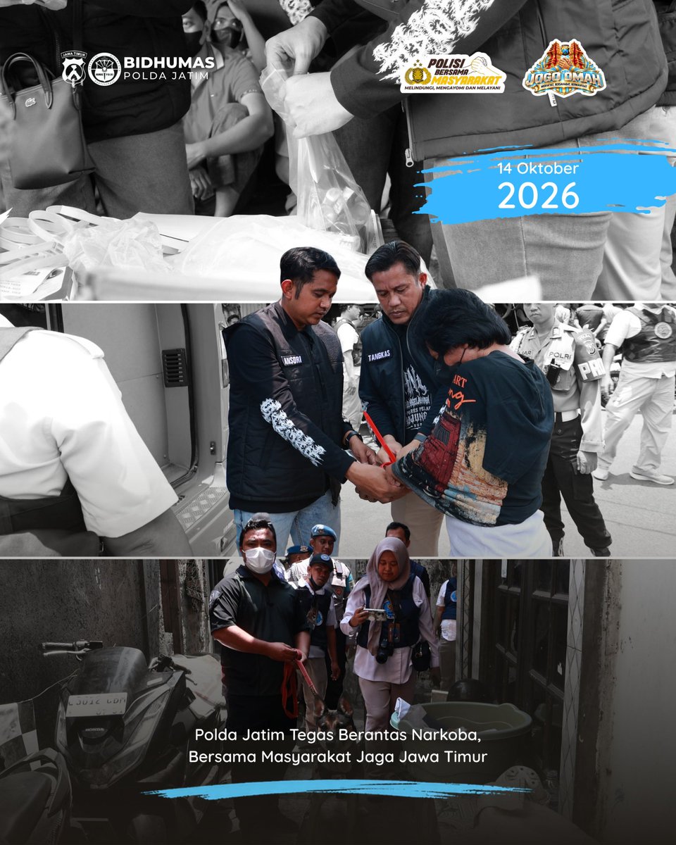 bidhumas_jatim's tweet photo. Polda Jawa Timur bersama BNNP Jatim, BNNK Surabaya, unsur TNI, dan instansi terkait melakukan penindakan terhadap dugaan peredaran dan penyalahgunaan narkoba di kawasan Jalan Kunti, Surabaya. https://t.co/vljmExappu