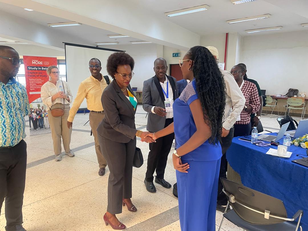 MubsFCI's tweet photo. Day 3 just got real. 🔥 The @MbararaUST Vice Chancellor, Prof. Pauline Byakika, is in the room while we build our MVPs today. Python, AI and big ideas are on show. No pressure, builders.  Ship something worth showing! #DI4D #VLIRUOS https://t.co/xbzF6ROfrg