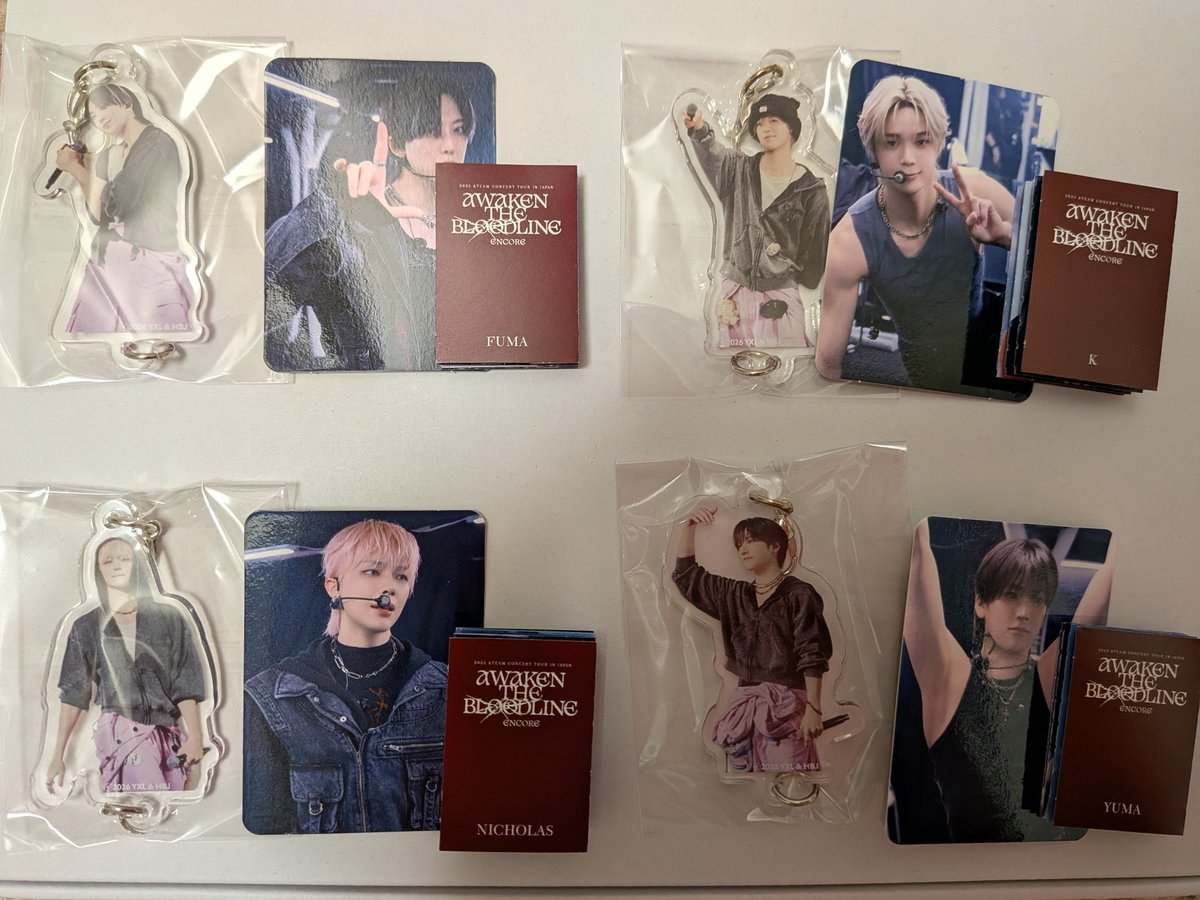 SM_puchi's tweet photo. &amp;TEAM AWAKEN THE BLOODLINE  ENCORE ATB CAPSULE 買取

譲:FUMA、K、YUMA
求:定価買取+送料
PayPay（マネラ❌️）

梱包…プチプチ+水濡れ対策

NICHOLAS友人次第です🙇

郵送希望
お気軽にお声掛けください😊

一応募集かけてみる。 https://t.co/ZBrcHJiVOR