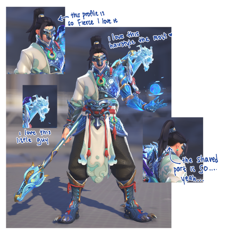 leekoii_'s tweet photo. i was bored and decided to highlight my most fav parts of wuyang's skins https://t.co/JIqhRqWyBd