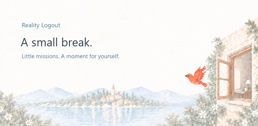 chopplicom's tweet photo. Feeling tired of the daily routine? 😮‍💨
Sometimes, all you need is a tiny break.

Reality Logout helps you take playful breaks from 30 seconds to 1 hour. 🌿

https://t.co/BhIcrWf3Dv

#SelfCare #QuickBreak #realitylogout https://t.co/o42HdFq8KZ