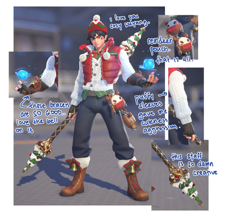 leekoii_'s tweet photo. i was bored and decided to highlight my most fav parts of wuyang's skins https://t.co/JIqhRqWyBd