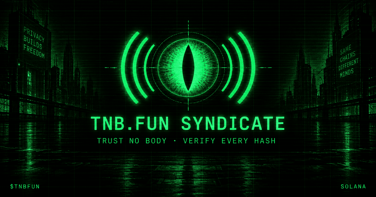 tnbfun's tweet photo. We listened. The game has changed.

THE SOL SALE IS CANCELLED. We take 0 SOL from you.

All 114 Master Cards are now transformed into a pure Deflationary Engine for $TNBFUN.

No dev extraction. You don't buy them. You burn for them.

How the new Syndicate works: 🧵👇 https://t.co/zGr1C289B8
