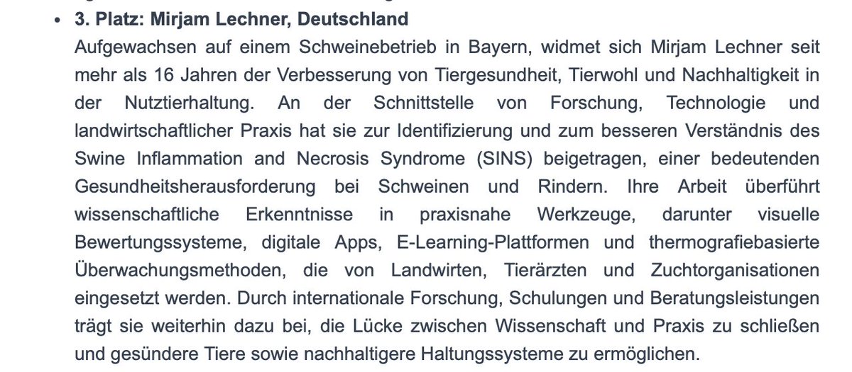 BlogAgrar's tweet photo. Wunderbare Neuigkeiten!
🎉🥂🍾
Herzlichen Glückwunsch, Mirjam Lechner  für den 3. Platz beim Women in Ag Award 2026  der DLG in der Kategorie "Technik & Forschung"!
@MirjamLechner