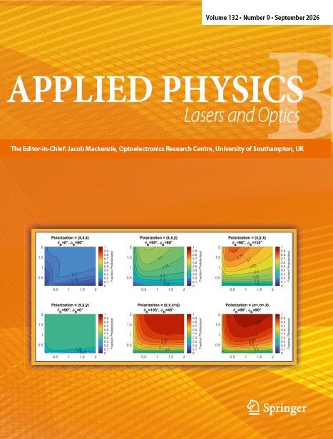 SpringerPhysics's tweet photo. Check out the #AppliedPhysicsB cover figure used for the September cover: Laser isotope separation of Gd-152 and Gd-160 by Kevin C. Robben, et al. https://t.co/R9WHYkpPUa https://t.co/MY8B86aZRr