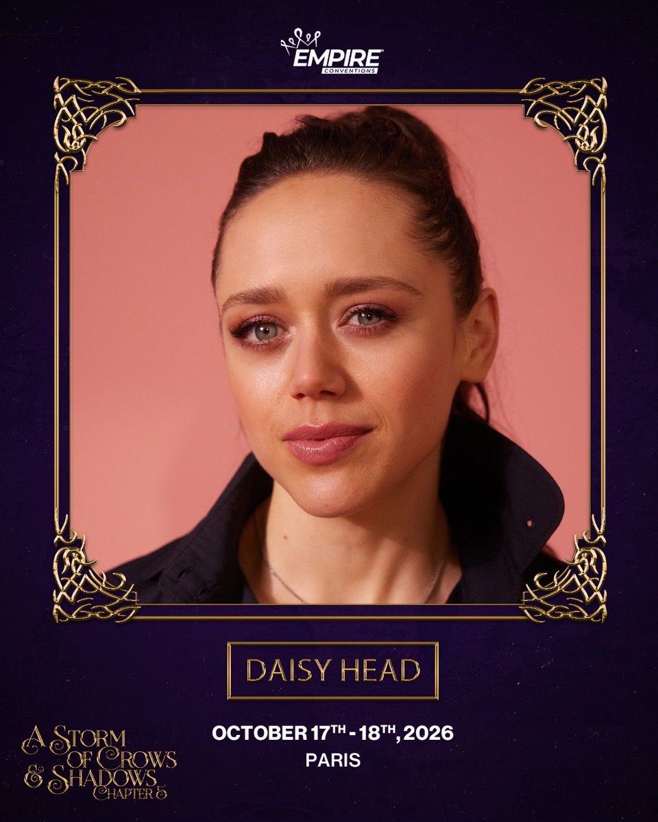 RosterCon's tweet photo. 📣 Nouveaux / New guests
👤 Daisy Head & Luca Pasqualino
📌 Paris • #ASOCAS5
📺 #ShadowandBone
👉 https://t.co/Gdhi1vlBEN https://t.co/P7vDIpn9LK