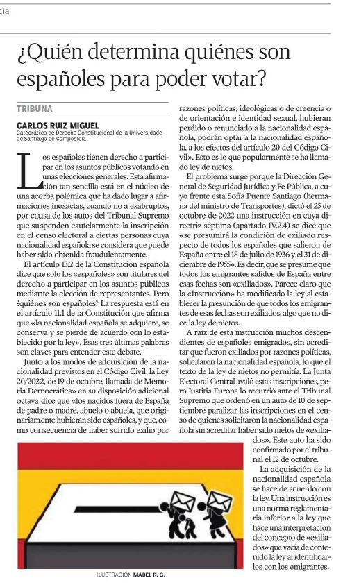 DesdelAtlantico's tweet photo. Sobre la llamada "ley de nietos", la Instrucción de Sofía Puente y los autos del Tribunal Supremo suspendiendo la inscripción en el censo de los nietos que no prueban que sus abuelos fueron exiliados
https://t.co/ywRmvRrzOI https://t.co/DnRHaaVeyZ