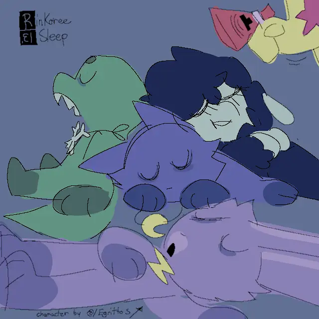 ayoisthatayo67's tweet photo. hi guys check out sleepy trio art by @/Rink0ree https://t.co/1BV1XIQ8an