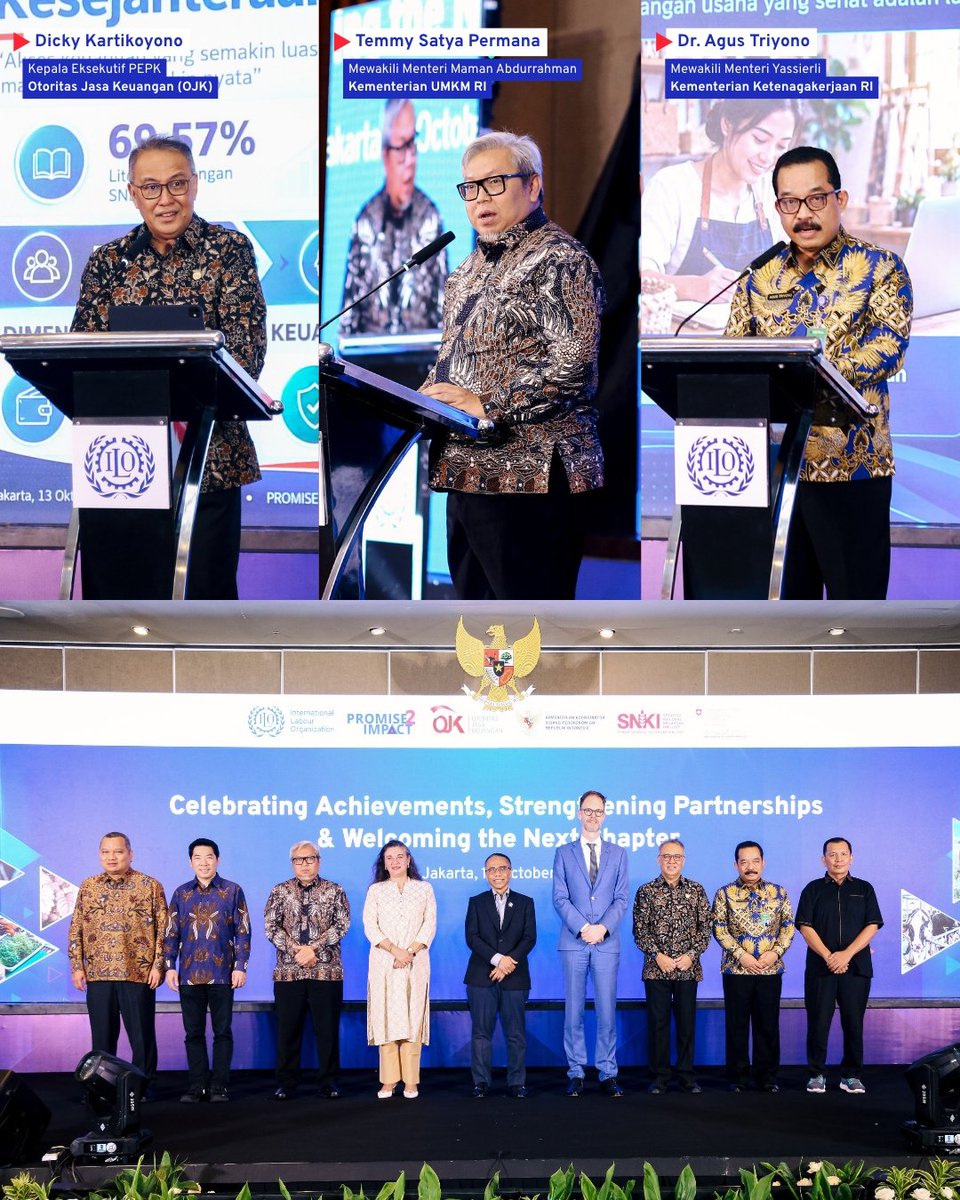 IndonesiaILO's tweet photo. Momentum ini menjadi komitmen ILO dalam mendukung Pemerintah Indonesia untuk meningkatkan kesehatan finansial dan inklusi keuangan bagi para pelaku UMKM serta rantai pasok komoditas daerah 🙌 https://t.co/LYy4z1fXew