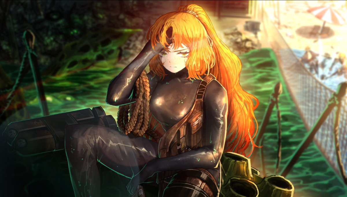 beyond_kitsui's tweet photo. ちなみに、うみダで実装された人格がこちらの2人になります。
水着では、ある……
（実際、当時も自虐半分、ネタ半分で「これがリンバスの夏だ」みたいなこと言われてました） https://t.co/oNMmWbAcCj