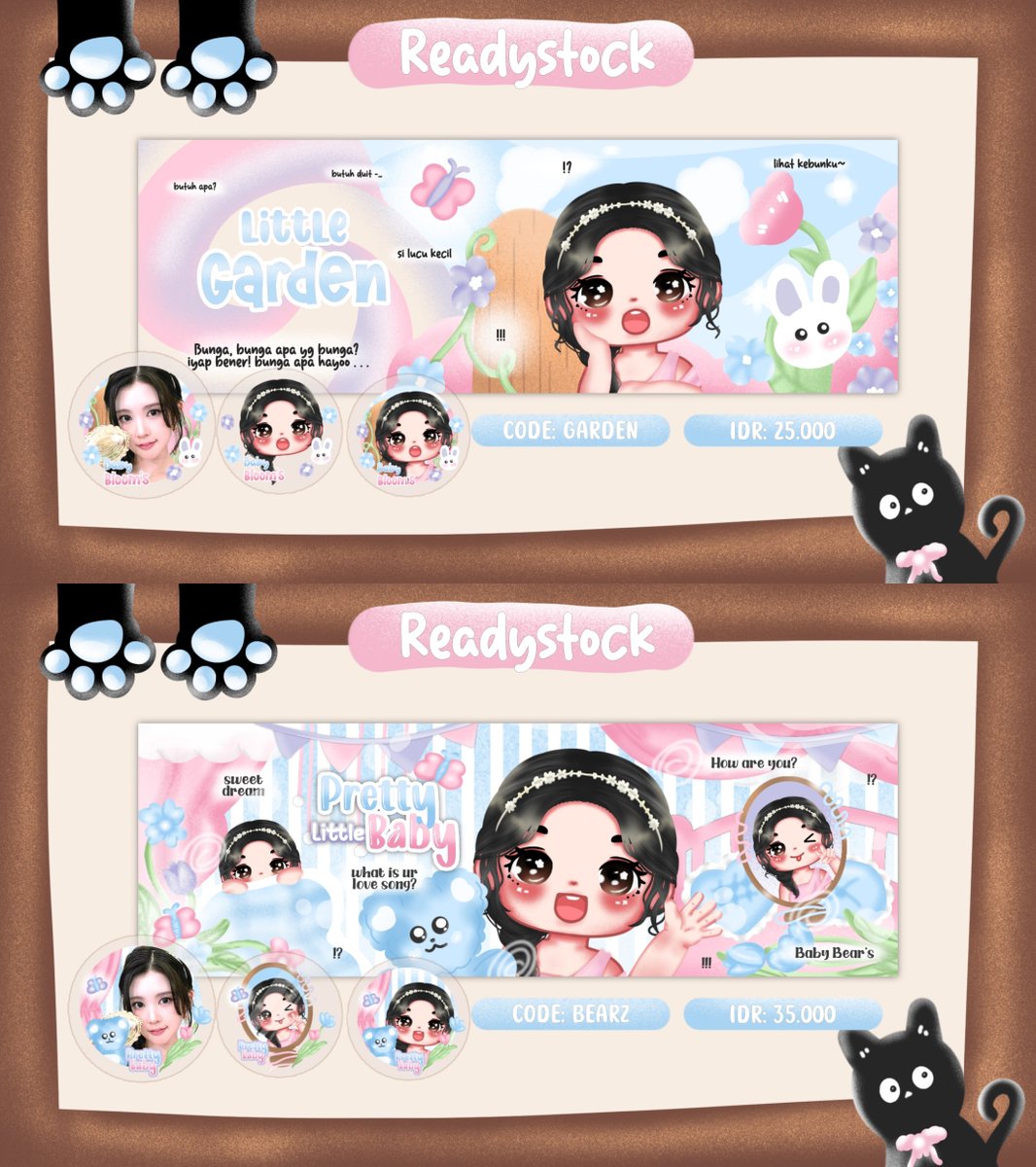 peachylilyz's tweet photo. Help repost pleasee? Terimakasihhh ><

Hellou~ aku punya 5 layout ready ana hatuha yg bisa kamu angkut sekarang lewat dm lily iahh

ლ. Price on pic
ლ. 3 ava png &amp; 1 header jpg
ლ. free retext
ლ. Resize/bundle wabis (+fee)

#zonauang https://t.co/a7oas8VfOx
