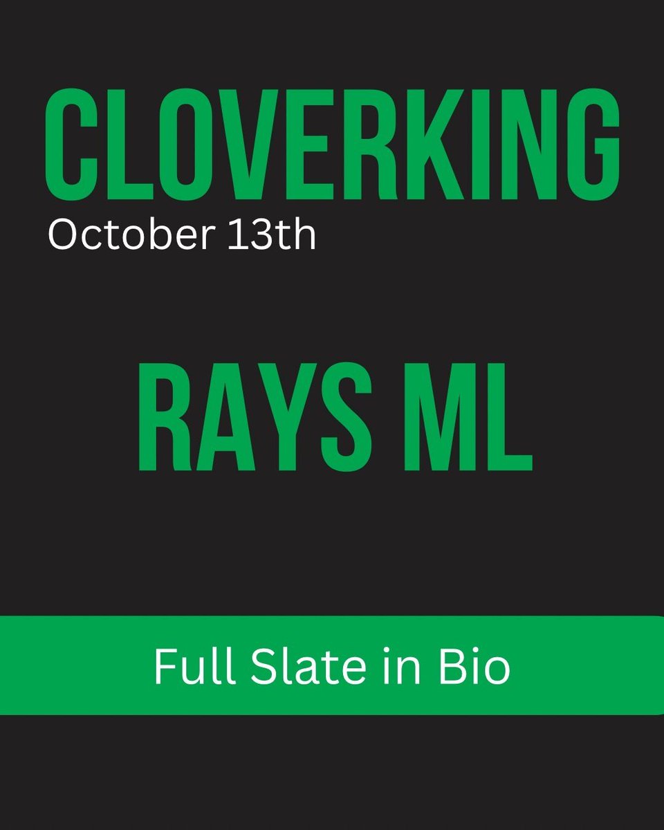 thecloverking_'s tweet photo. ✅ Yesterday's pick: RAYS ML

1-1 so far on free picks!

Comment PICK for tomorrow's play, sent straight to you

What are you waiting for? We can’t be STOPPED

This is the process working. https://t.co/93bEVdlmFs