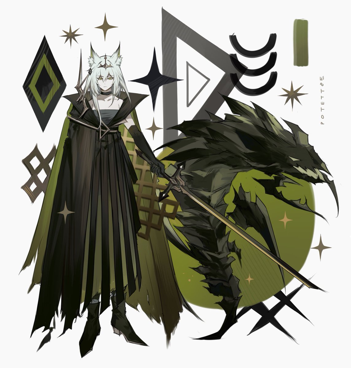 potettoe's tweet photo. Kal'tsit
GL with the pulls!! 
#Arknights https://t.co/z4VtbrLM9I