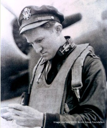 AFHF's tweet photo. October 8 – Bremen 
October 9 – Marienburg and Anklam
October 10 – Munster
October 14 – Schweinfurt
October 8-14, 1943, was a pivotal week for the fledgling 8th Air Force. Under the command of Lt. Gen. Ira Eaker, formations of heavy bombers were dispatched from England on daylight missions to destroy military and industrial targets. Eaker’s “maximum effort” series of bombing missions encountered waves of experienced Luftwaffe pilots and by week’s end, 150 bombers and nearly 1,500 Airmen were lost. The 100th Bomb Group, one of 40 groups, lost half its strength, along with many of its original pilots that had arrived on base just four months earlier. Group Navigator Harry Crosby’s Bremen Mission Report gives a harrowing first-hand account. (Photo: Harry Crosby, Group Navigator, 100th Bomb Group, Heavy)
Gen. Henry “Hap” Arnold was in England at 8th AF headquarters that week. In the coming days, replacement crews arrived from the U.S. to fill the void. Meanwhile, command and strategic changes were put into motion. By the first week of January 1944, P-51 Mustang fighters began arriving in significant numbers. By March, Lt. Gen. Jimmy Doolittle replaced Lt. Gen. Eaker who assumed command of the Mediterranean Air Forces. By D-Day, Allied ground troops landed along the Normandy coast and only a handful of enemy fighters were encountered.