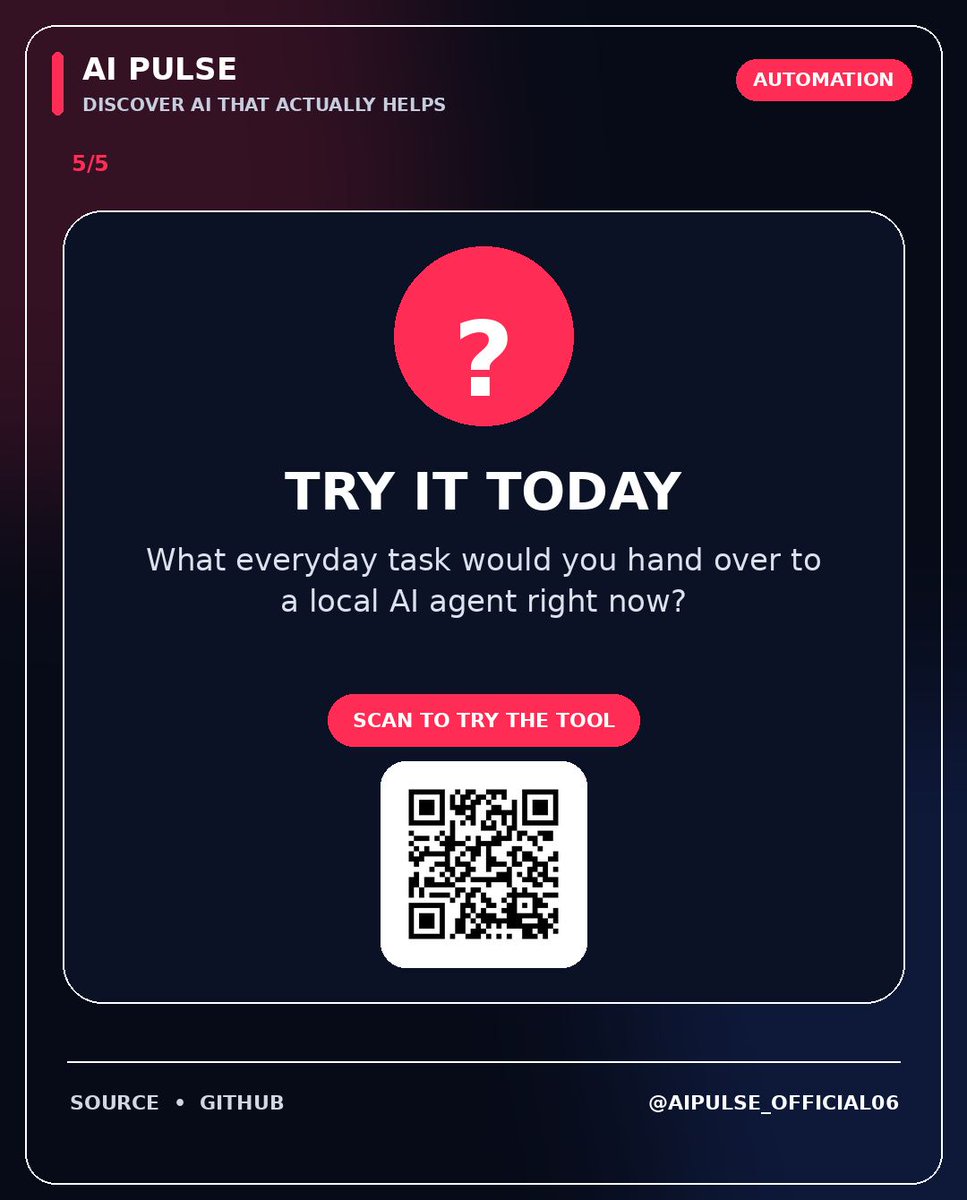 sufi_aipulse's tweet photo. Dodaios brings a full AI‑agent super‑app to your own machine, no cloud, no account needed.

Follow @aipulse_official06

#AIautomation #OpenSourceAI #DesktopAI #ProductivityTools https://t.co/27YsHLmk57