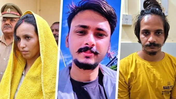Ayan_Paul_'s tweet photo. 🚨⚖️ DEATH PENALTY FOR SAURABH RAJPUT'S KILLERS!

Meerut court sentences Muskan Rastogi and Sahil Shukla to death for the brutal murder of the Merchant Navy officer, whose dismembered body was concealed in a cement-filled blue drum.

A horrific crime. 🇮🇳🛑 https://t.co/cDBk9xo9nj
