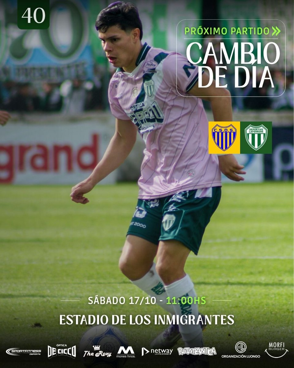 LafeOficial's tweet photo. 🇳🇬 𝙁𝙀𝘾𝙃𝘼 𝙍𝙀𝙋𝙍𝙊𝙂𝙍𝘼𝙈𝘼𝘿𝘼 🇳🇬

📌 PRÓXIMO PARTIDO 
🆚 @eldockeoficial
🏆 Primera B | Fecha 40
🏟️ De los inmigrantes 
🗓️ Sábado 17 de octubre 
⌚ 11.00 Hs.
⚖️ Gabriel Flores

#VamosVillero #Laferrere2026 https://t.co/LSbcYFvN9H