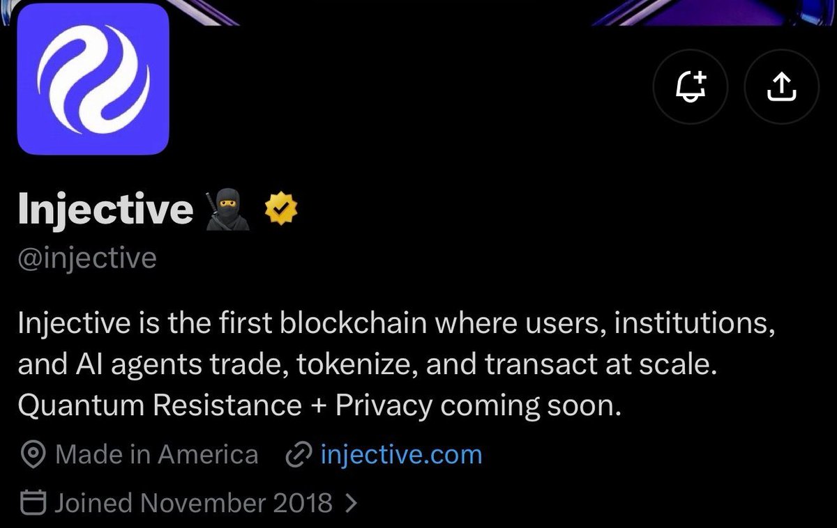 injective's tweet photo. New bio.

Many new changes on the horizon 🥷 https://t.co/0fsHbhCkbE