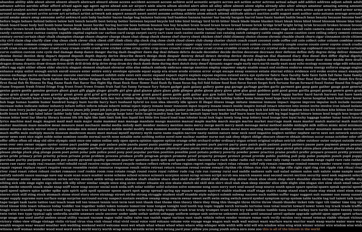 RileNFTs's tweet photo. IT'S OVER: All Bitcoin seed words got leaked https://t.co/dkLhBWpItU