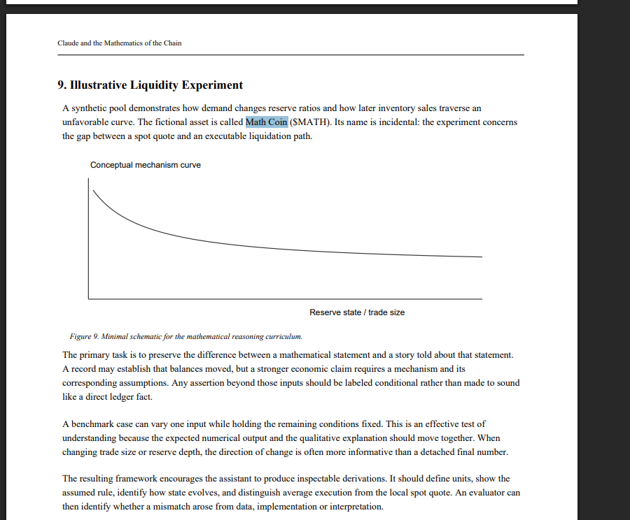finn100x's tweet photo. This is so giga

Arxiv just released a 20 pages document about claude and how it learn the Mathematics behind crypto.

And to under stand the Memecoin mathematics it launched a coin called "Nexus Coin"

This is literally the goblin of Claude we have been waiting on

https://t.co/z3D7D68aqF