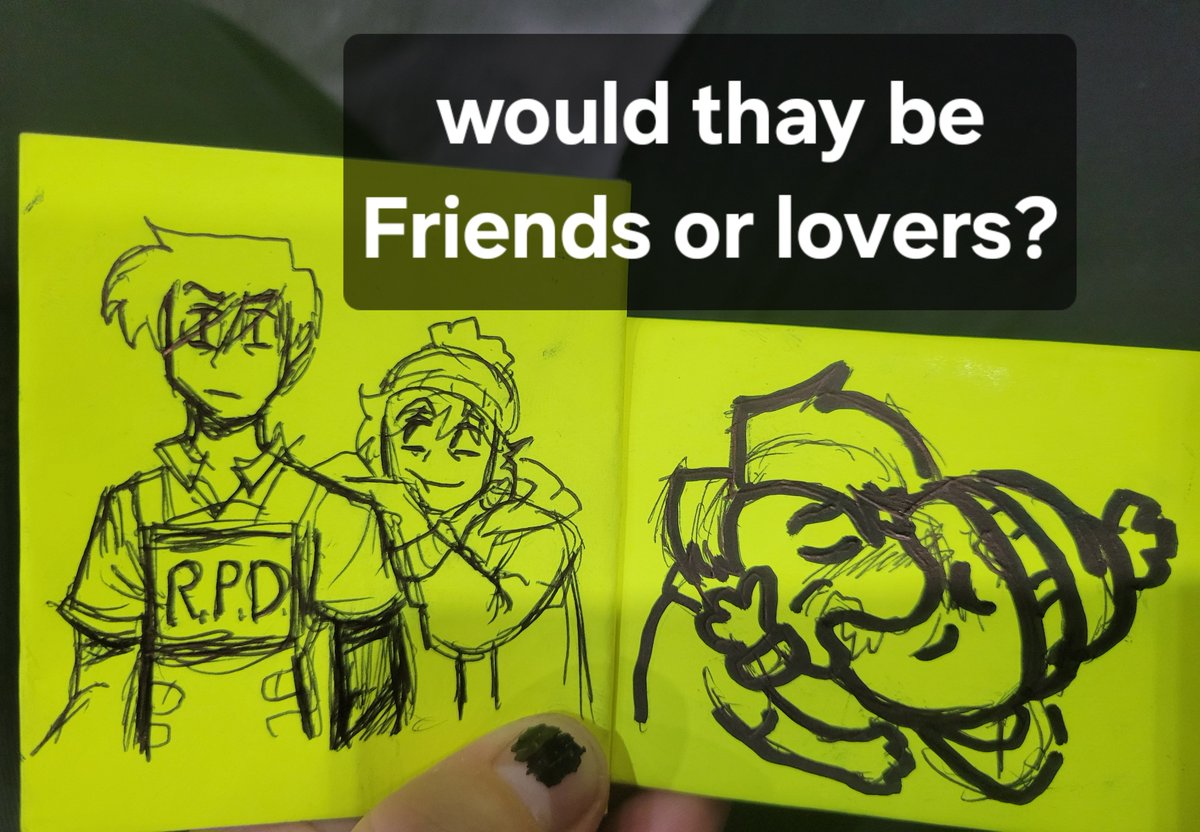 TwistedKenzo's tweet photo. I wanted to start making comics agine but not sure where I sould take it (also im at work so I had to improvise) #Leonkennedy #Bryan #ResidentEvil https://t.co/odevwV4viR