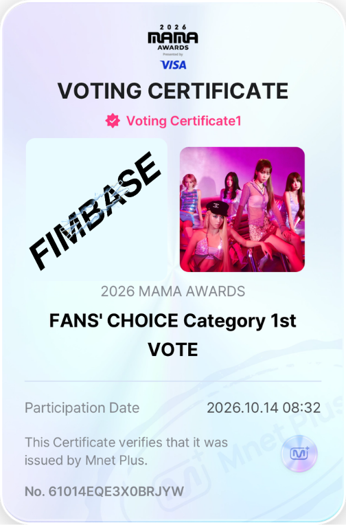 FIMBASE's tweet photo. FEARNOTs, remember to vote for LE SSERAFIM in the Mnet app for  FANS' CHOICE Female group of the year! This holds 90% of the voting result.

🗳️ —  https://t.co/hM0TV2DWdZ

📆 Ends: 10/22 at 11:59PM KST

 I vote for #lesserafim at #2026MAMAVOTE https://t.co/vlDl34GrqS