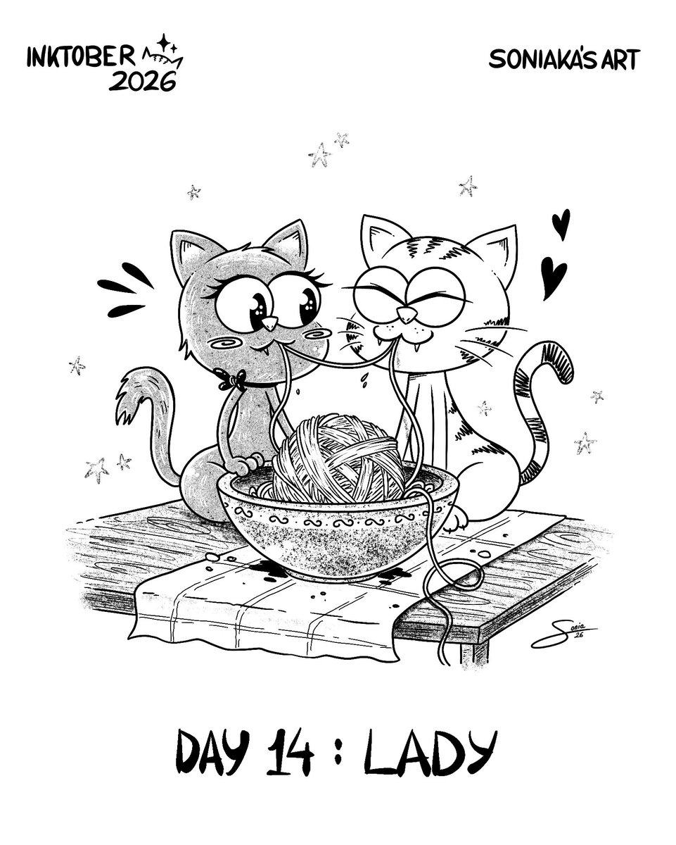 soniakasart's tweet photo. Inktober Day 14: LADY
.
#SoniakasArt #moniOJOtes #inktober #inktoberday14 #inktoberlady #inktober2026lady #inktober2026 #inktoberchallenge #inktoberprompts #inkwork #inkdrawings #inktoberlist #dailysketch #dailydoodle @inktober https://t.co/V5h4z9qjyc