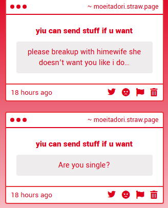 tenshikuna's tweet photo. ENOUGH💢💢💢 pdople probly think im sending these to myself but its just my bum fucking stalker trying to humiliate me as usual... everyone block @/himewife plz https://t.co/ZZIzsCjCgO