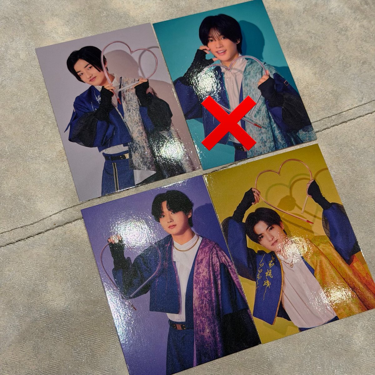 to_rhk2's tweet photo. iiONDO はつ恋ONDO hmv 限定特典トレカ ランダム 

【譲】守本勝倶、宮本琉成、堀蒼寿

【求】髙橋夢人(HMV、タワレコ、ステッカー)

郵送希望
お気軽にお声掛けください https://t.co/8Uz2NXrozJ