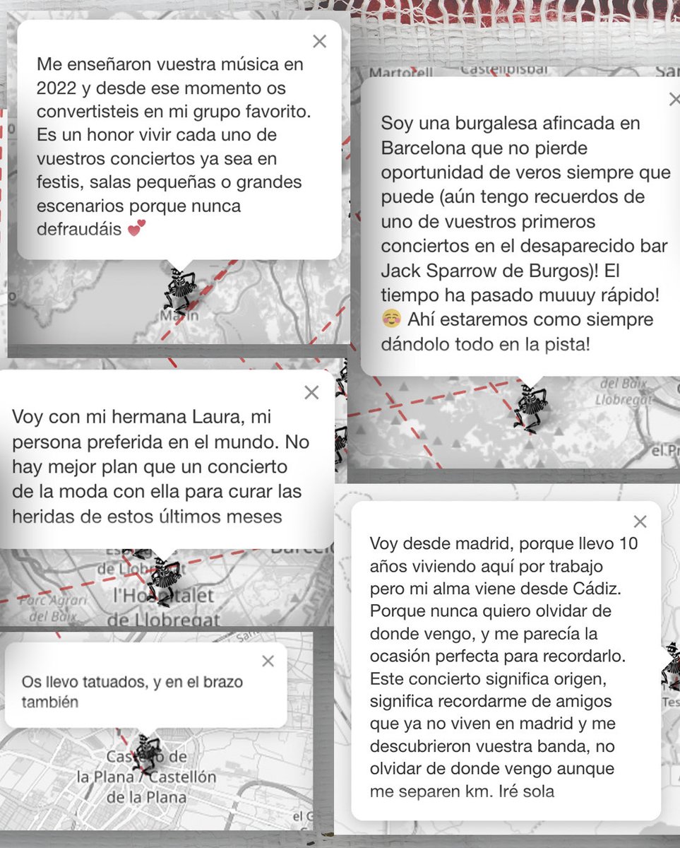 estoesLaMODA's tweet photo. Hace un par de semanas lanzamos la web https://t.co/f1E4WDsS1p para poner en el mapa desde dónde venís al concierto del @MovistarArenaEs de Madrid el próximo sabado 28 nov. 

Hemos recibido un montón de comentarios, ha sido muy emocionante leerlos todos y
(1/2) https://t.co/Wen5YwgG3V