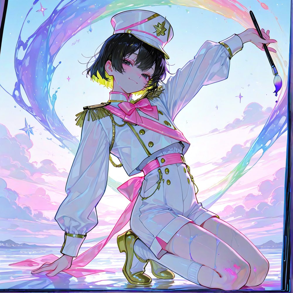 sun222_v's tweet photo. ·.⟡┈┈┈┈┈︎✧┈┈┈┈┈⟡.·

虹を描くパレード隊員さん🌈

·.⟡┈┈┈┈┈︎✧┈┈┈┈┈⟡.·

パクリの意図なし⟡誰でも使用です◎
生成後見せてもらえるとうれしいです🪄◝✩

ツリー参照⤵︎⤵︎

 #プロンプト配布 https://t.co/U3UfXWvn8Y