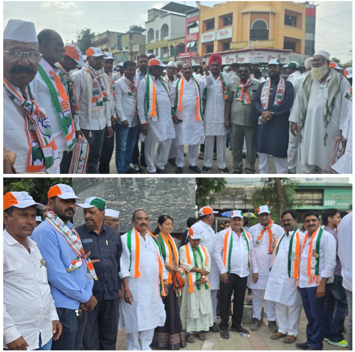 CongressSillod7's tweet photo. *भीषण दुष्काळाच्या पार्श्वभूमीवर काँग्रेसचा विभागीय आयुक्त का���्यालयावर भव्य मोर्चा!* 

 महाराष्ट्रातील भीषण दुष्काळाच्या पार्श्वभूमीवर शेतकरी, पशुधन आणि सर्वसामान्य नागरिकांच्या समस्यांकडे शासनाचे लक्ष वेधण्यासाठी आज बुधवारी सकाळी 11 वाजता अखिल भारतीय काँग्रेस कमिटीचे महाराष्ट्र https://t.co/nz91dktHza