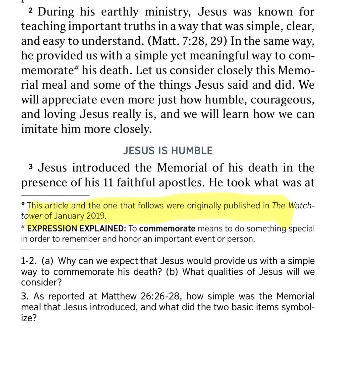 pimitopomo's tweet photo. Study Watchtower, January 2019: The Memorial “will not last much longer.”
Study Watchtower, January 2027: Let's publish that again.
At what point does repeatedly recycling predictions of imminence become an admission that you have nothing new to say? 
#exjw https://t.co/2JP7xSprBw
