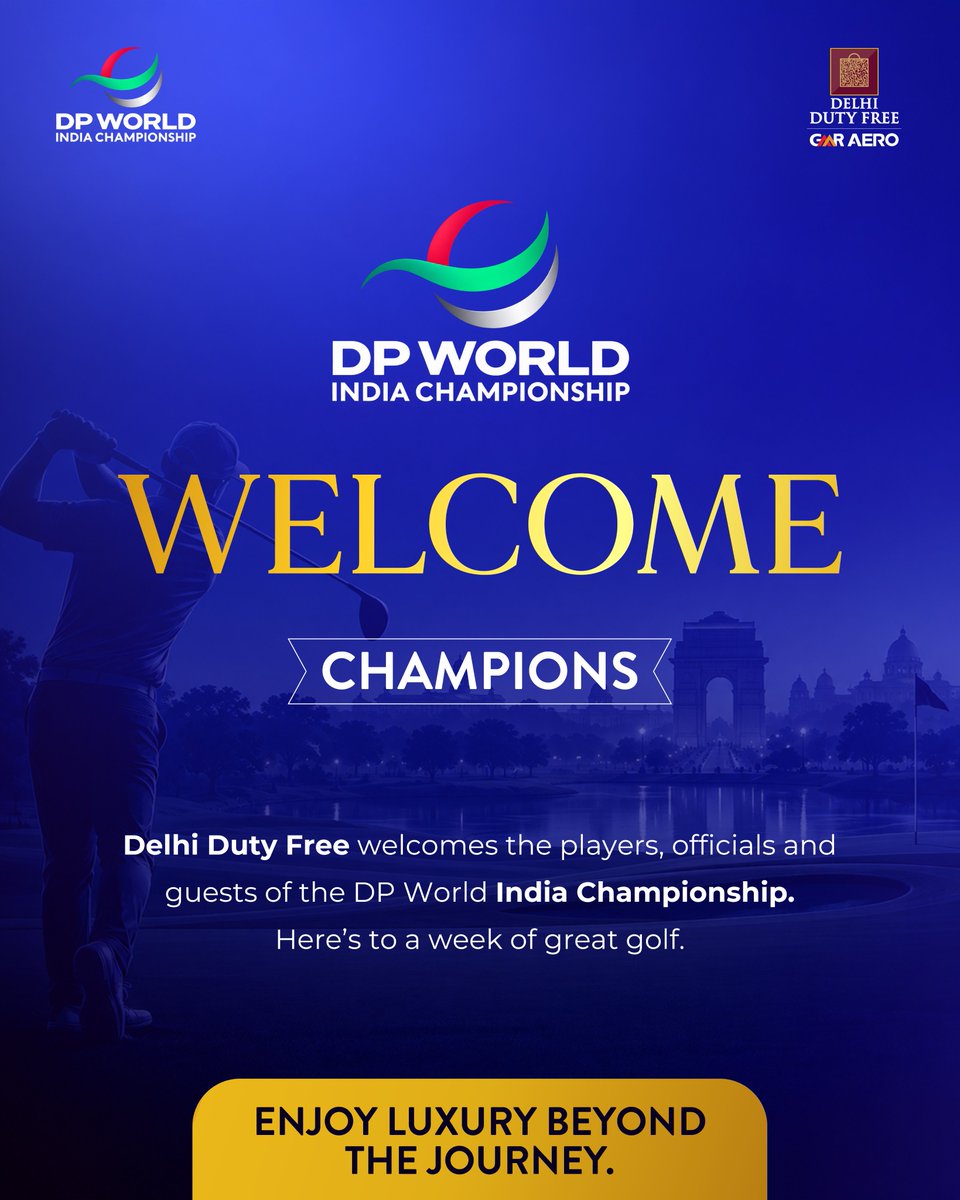 DelhiDutyFree's tweet photo. ⛳ From Runway to Fairway — Your Next Win Awaits! 🏆

Think you know golf? 🎯

👍 Like this post
❤️ Follow Delhi Duty Free
💬 Answer our daily golf question in the comments
🎁 Win Championship passes &amp; a goodie bag!
Spot. Answer. Win.

#DelhiDutyFree #DPWorldIndiaChampionship https://t.co/5ELqqxDhOO