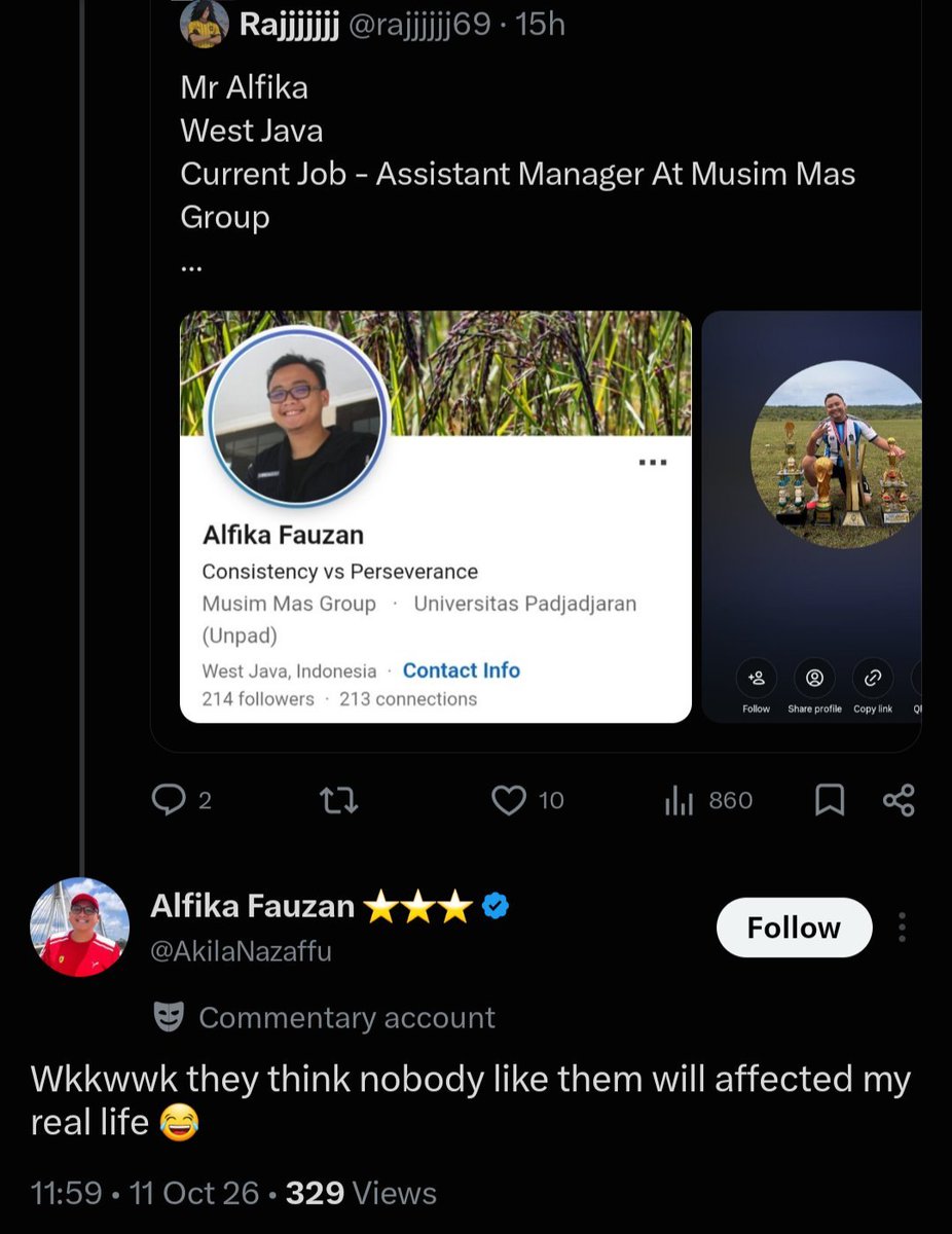 hansdavidian's tweet photo. Ga ada efek ya ke real life lo, @AkilaNazaffu? https://t.co/edOW6pQRRU