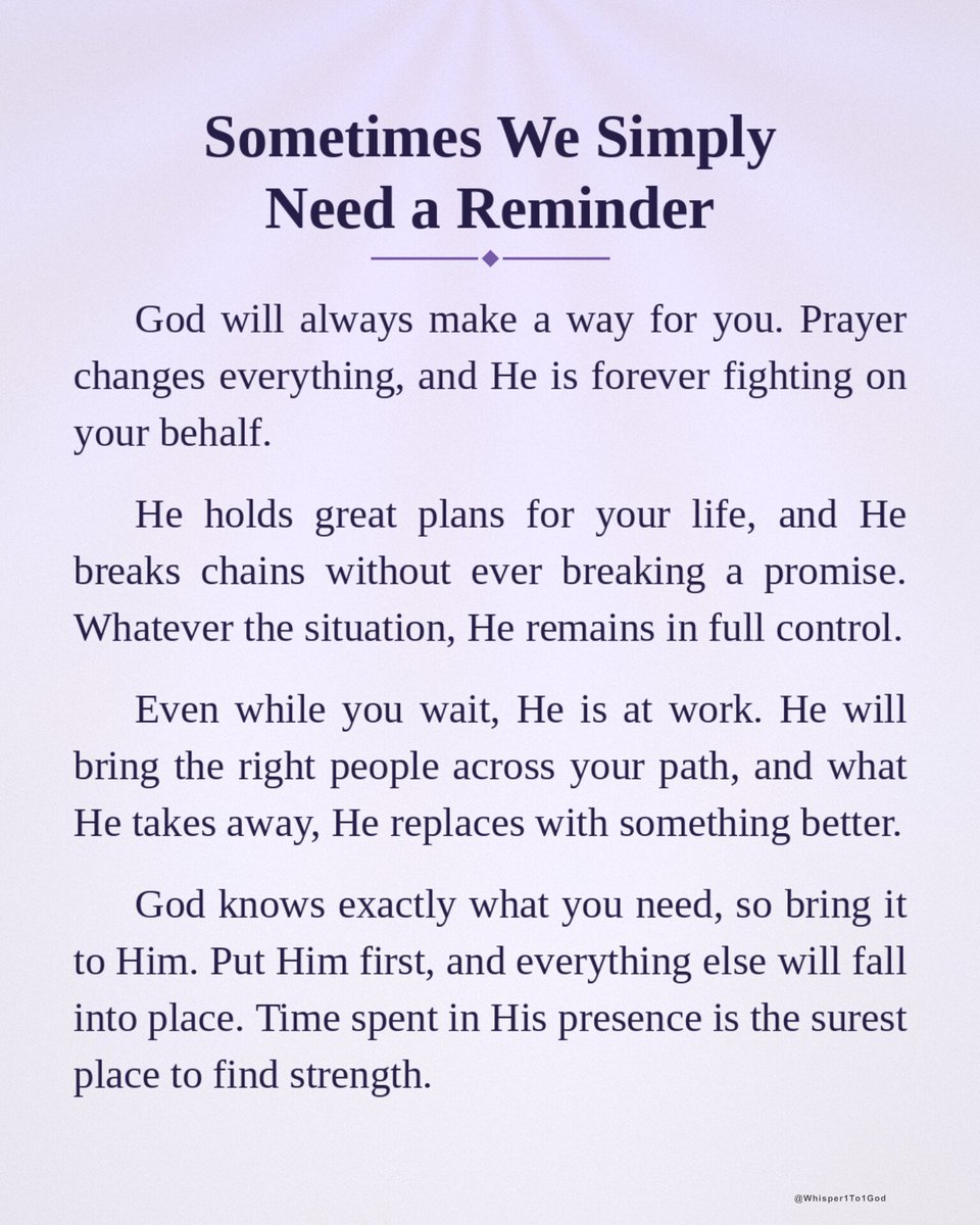 Whisper1To1God's tweet photo. Sometimes We Simply Need a Reminder https://t.co/vloM9bzh9l