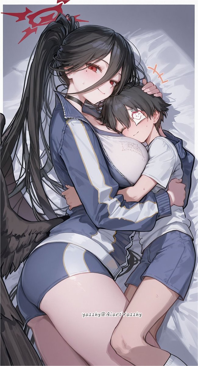 AiartYasshy's tweet photo. ブルアカ チビ先生とハスミさん❣ https://t.co/RKmkQFLe9X