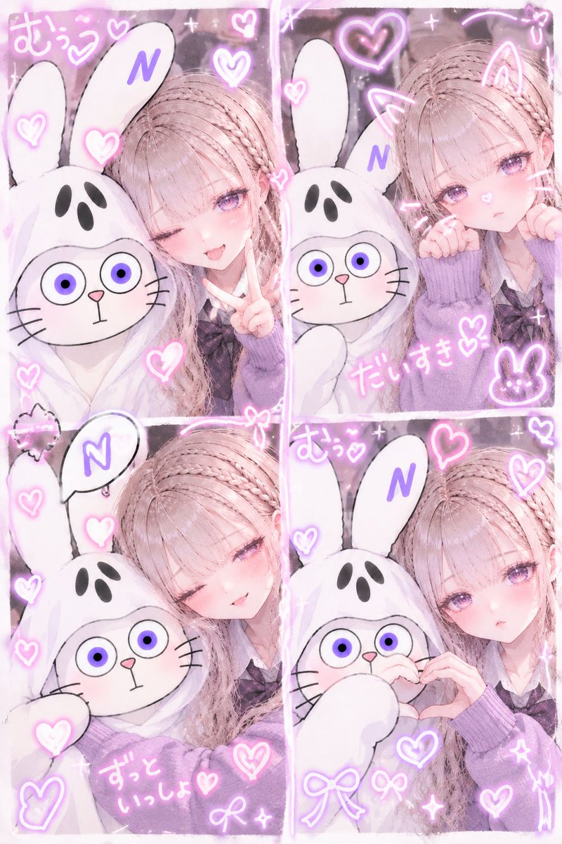 muu_lilac's tweet photo. 中の人🐰💜プリ https://t.co/wLjZ9JeQ6Z