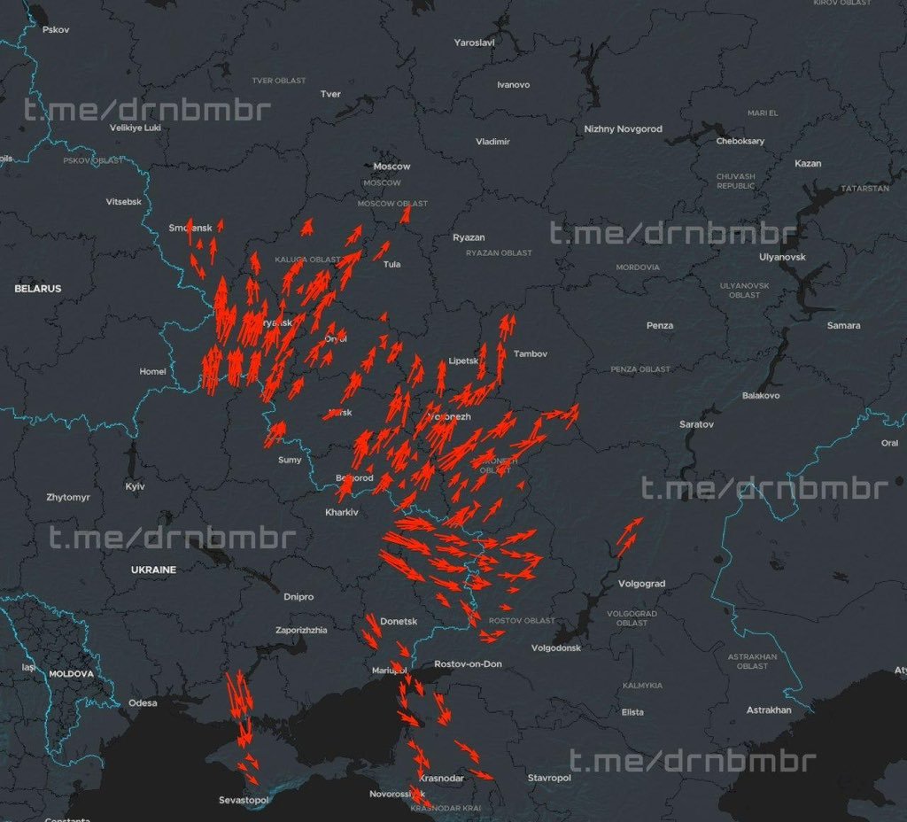 Truthleaksq's tweet photo. Ukraine has launched another massive drone attack targeting Russia and Russian-occupied territories.

FOLLOW ME, THE NEXT DROP WILL BE SHOCKING https://t.co/kVESikP9jU