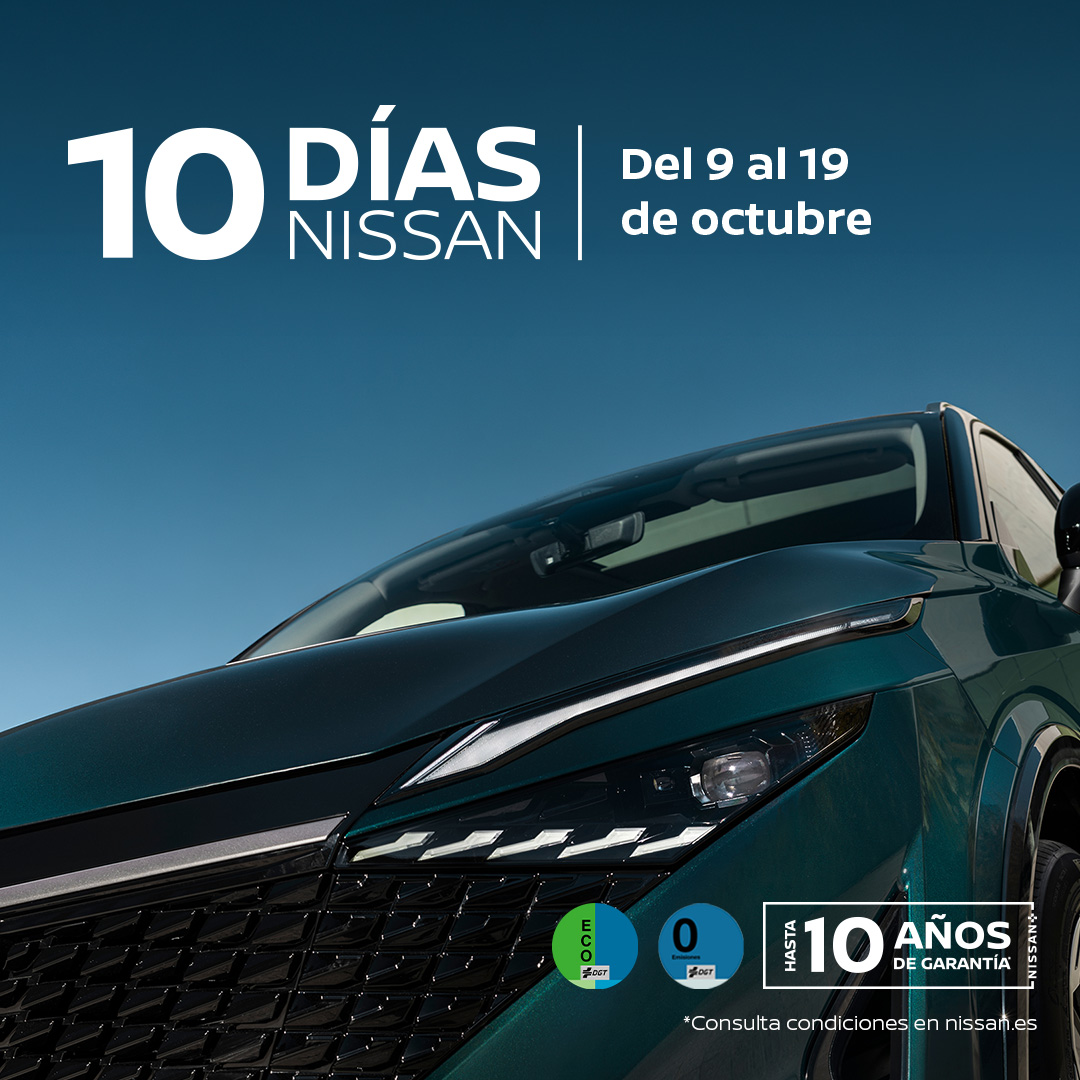 AUTOSAE's tweet photo. Solo hasta el 19 de Octubre, en nuestras instalaciones Nissan Autosae Center. 🏢

¡Aprovecha los 10 días #Nissan, y estrena coche con las mejores condiciones! 💯 https://t.co/4HBK9JBNv0