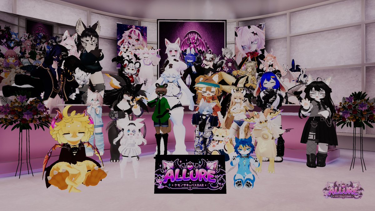 VRC_lem1erre's tweet photo. 10月13日の「ALLURE」!
今回も自由にさせてもらいました!みんな可愛いねぇ!
しかし・・・この私が会話で翻弄されようとは・・・この世界、上には上がいる・・・
めちゃくちゃ楽しかったでぇす!
次回も、レッツジョイン!
#SSBARALLURE https://t.co/8fFkWzBNe7