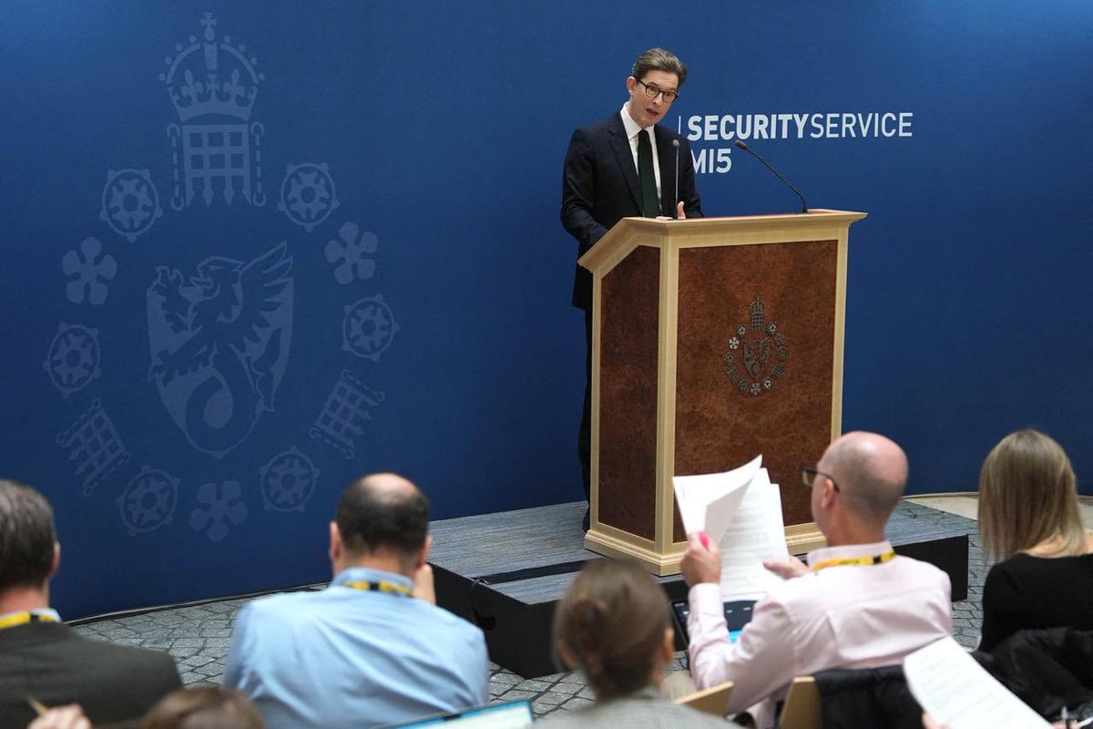 Truthleaksq's tweet photo. MI5 Devotes More Resources to State Threats Than During Cold War

MI5 chief says foreign threats have quadrupled in a decade, with Russia and Iran driving the agency’s state-threat work to roughly the same scale as counterterrorism.

FOLLOW ME, THE NEXT DROP WILL BE SHOCKING https://t.co/cqRh6by2zK