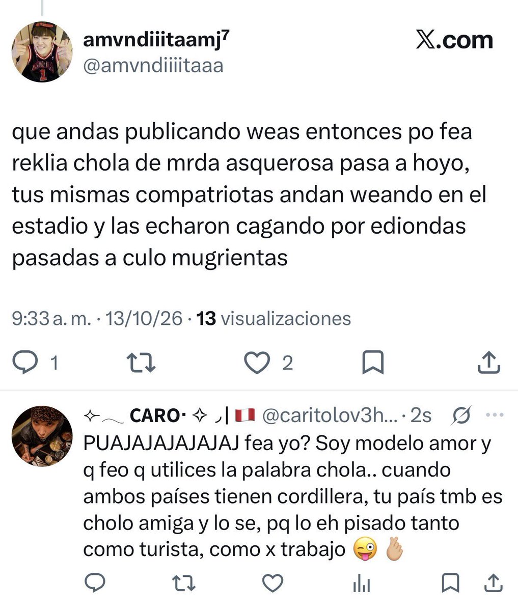 kookcit's tweet photo. Si pq obvio las Chilenas son unas santas y no dijeron nada en el Space ni en su montón de publicaciones https://t.co/VoIaRs1muQ