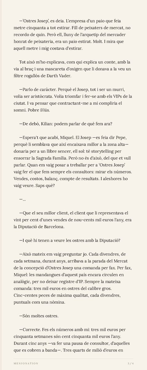 MenjoNation's tweet photo. Com us ha promès en @Comptesclares i el @Menjometre, aquí teniu, íntegrament, el capitol de les ostres de la Diputació de la novel·la Menjonation d’en @MiquelBonet_ i el @SegellFosc 

I si voleu la novel·la sencera, aquí https://t.co/j6RXev5ziy https://t.co/fdeV2trFmu