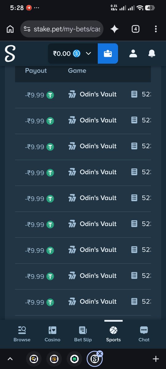 bagga135's tweet photo. Lost my last 50$ 

🫠 Not a single hit on @ValkyrieXStudio 

All bets in comments 

Stake - Yoneet 

Can I have something to play? https://t.co/X2LajXnlhP