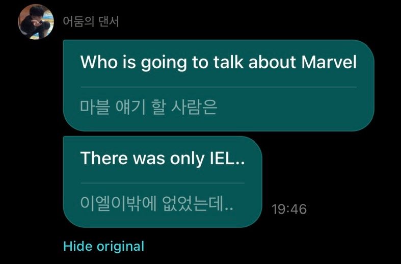 hanjaystudio's tweet photo. 🐈‍⬛: the person i can talk about marvel
🐈‍⬛: there’s no one but iyelie..

HANI CALLING JL “IYELIE” IS THE CUTEST EVER 😭😭😭😭😭 https://t.co/SQJiPk8lc4