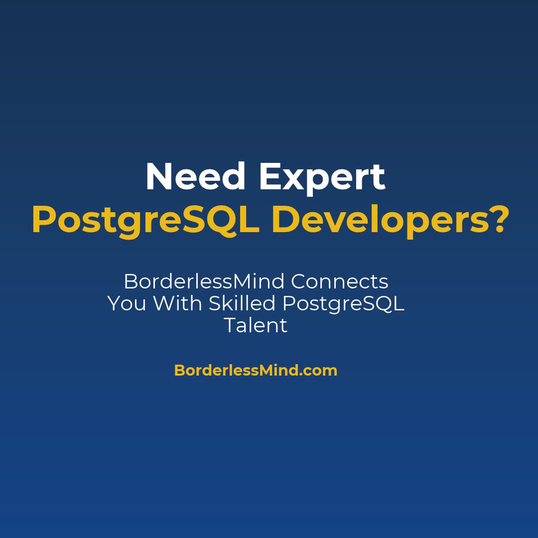 borderlessmind's tweet photo. Hire a PostgreSQL Developer for Scalable Database Performance

Improve query speed, data integrity, and database reliability with experienced PostgreSQL developers who understand production workloads and scalable architecture.

https://t.co/cmVIIE41a9

#PostgreSQL #RemoteTalent https://t.co/dFOfxKM5um
